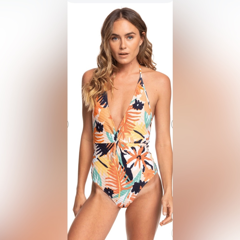 Roxy Swim the Sea One Piece Swimsuit Size M